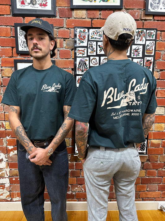 Blue Lady Logo, O'Malley Green