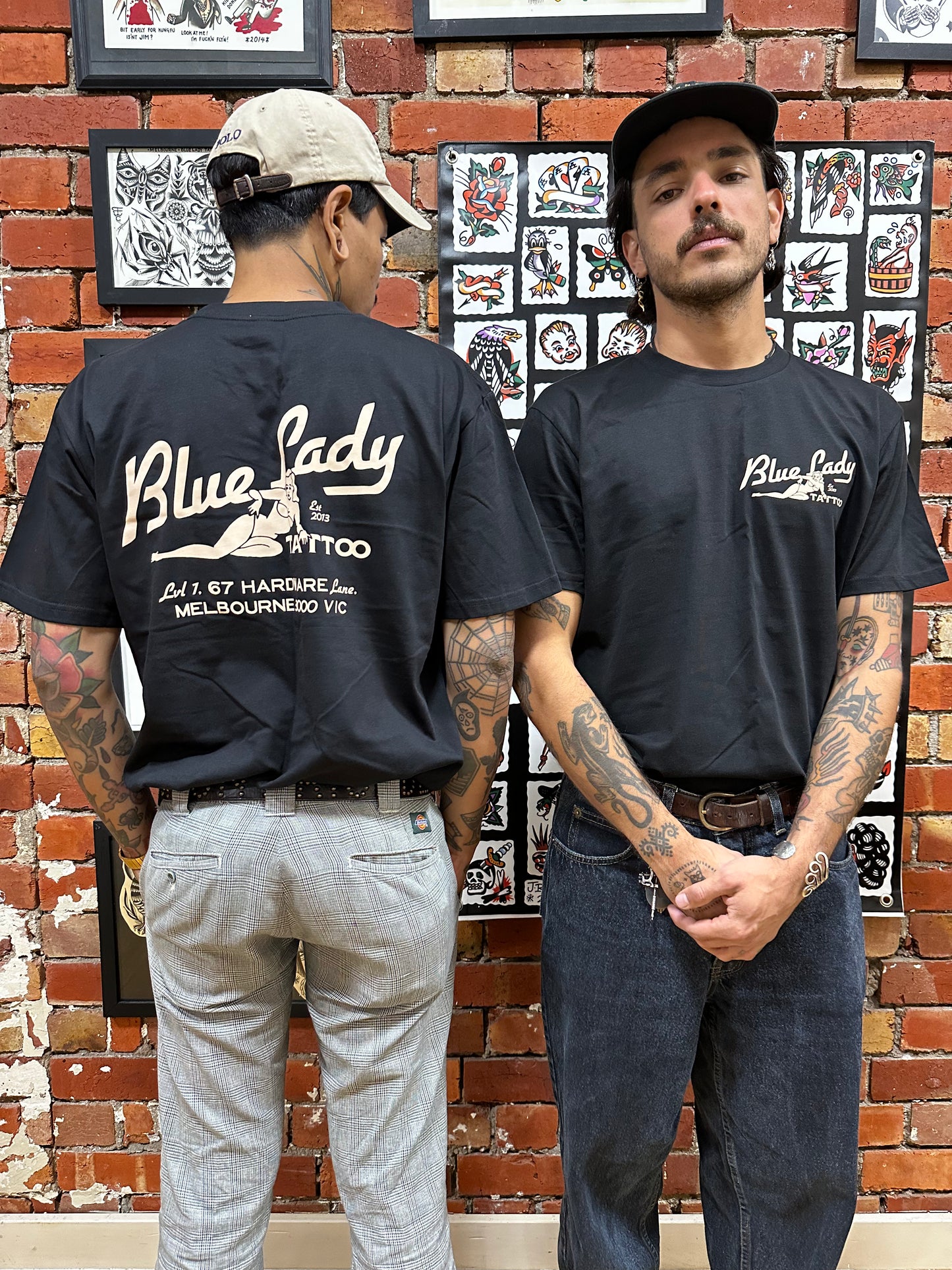 Blue Lady Logo, Black